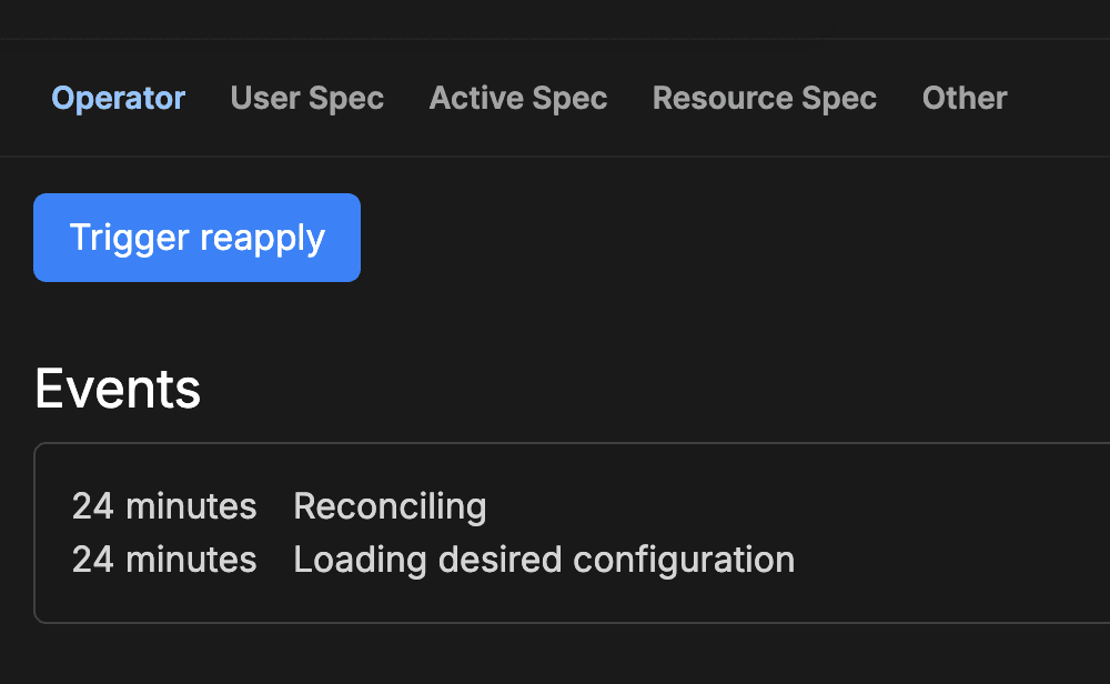 W&B System Console - Operator