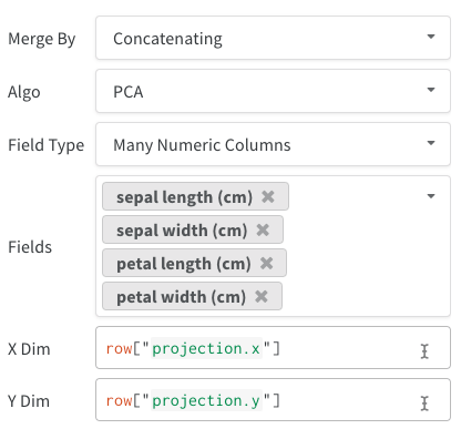 Multiple numeric columns