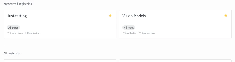 スター付きレジストリ