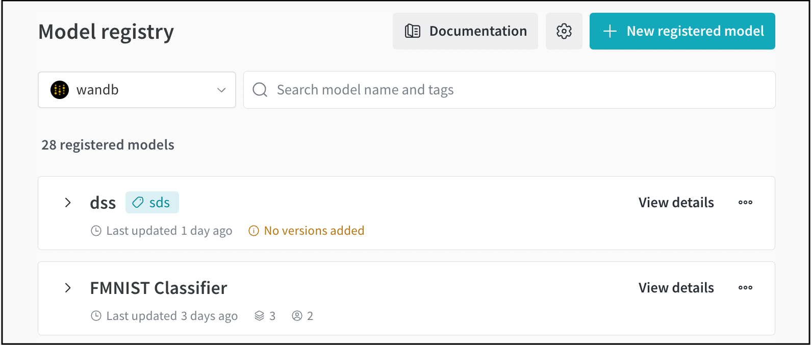 Registry settings gear