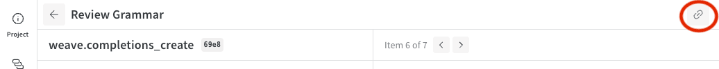 Copy link to the annotation queue in the Annotation Queue header bar