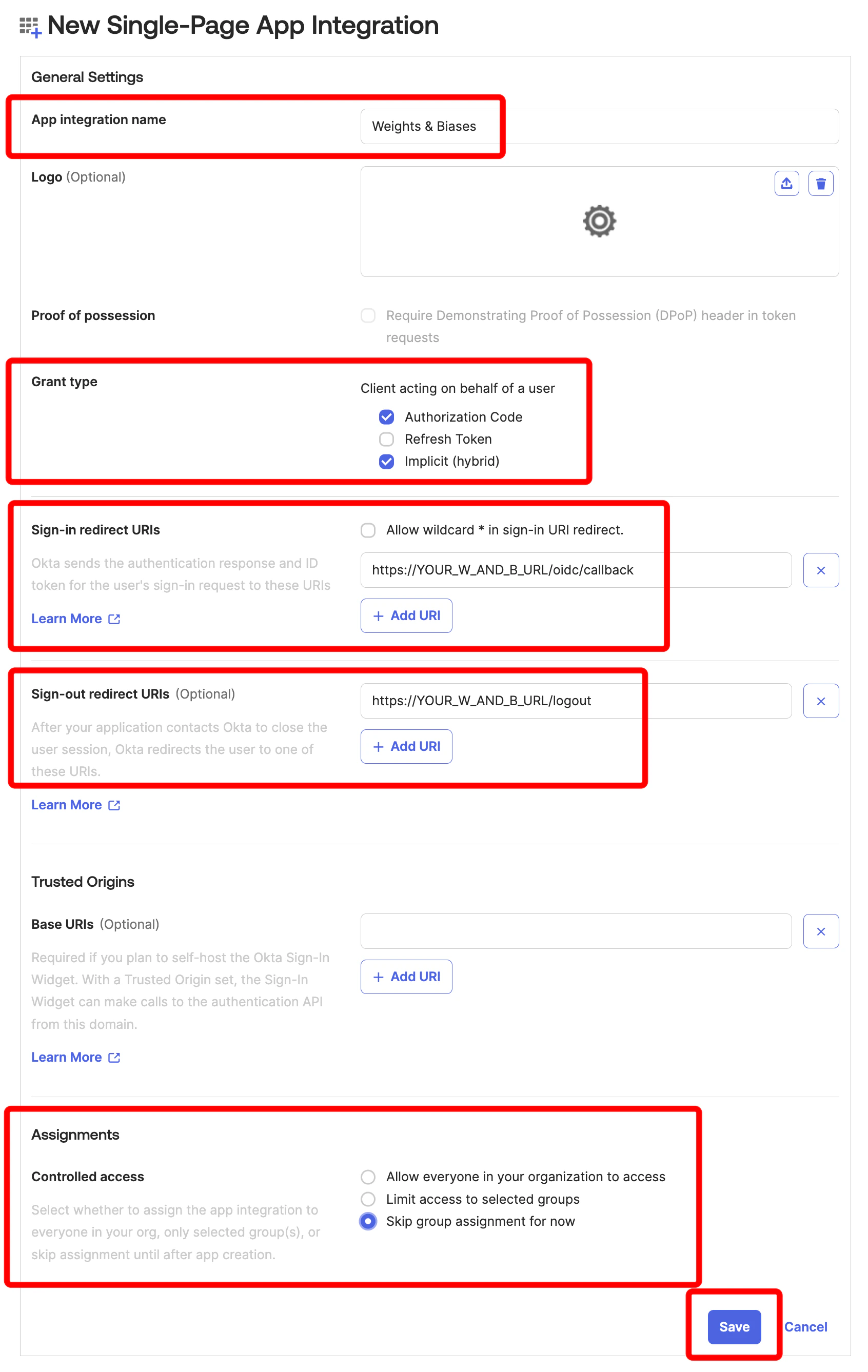 Configuration de l’application Single-Page