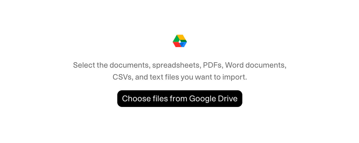 Import Google Drive into Weav agents