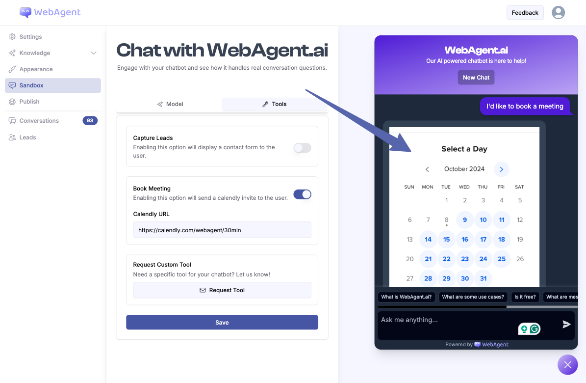 Lead capture form example