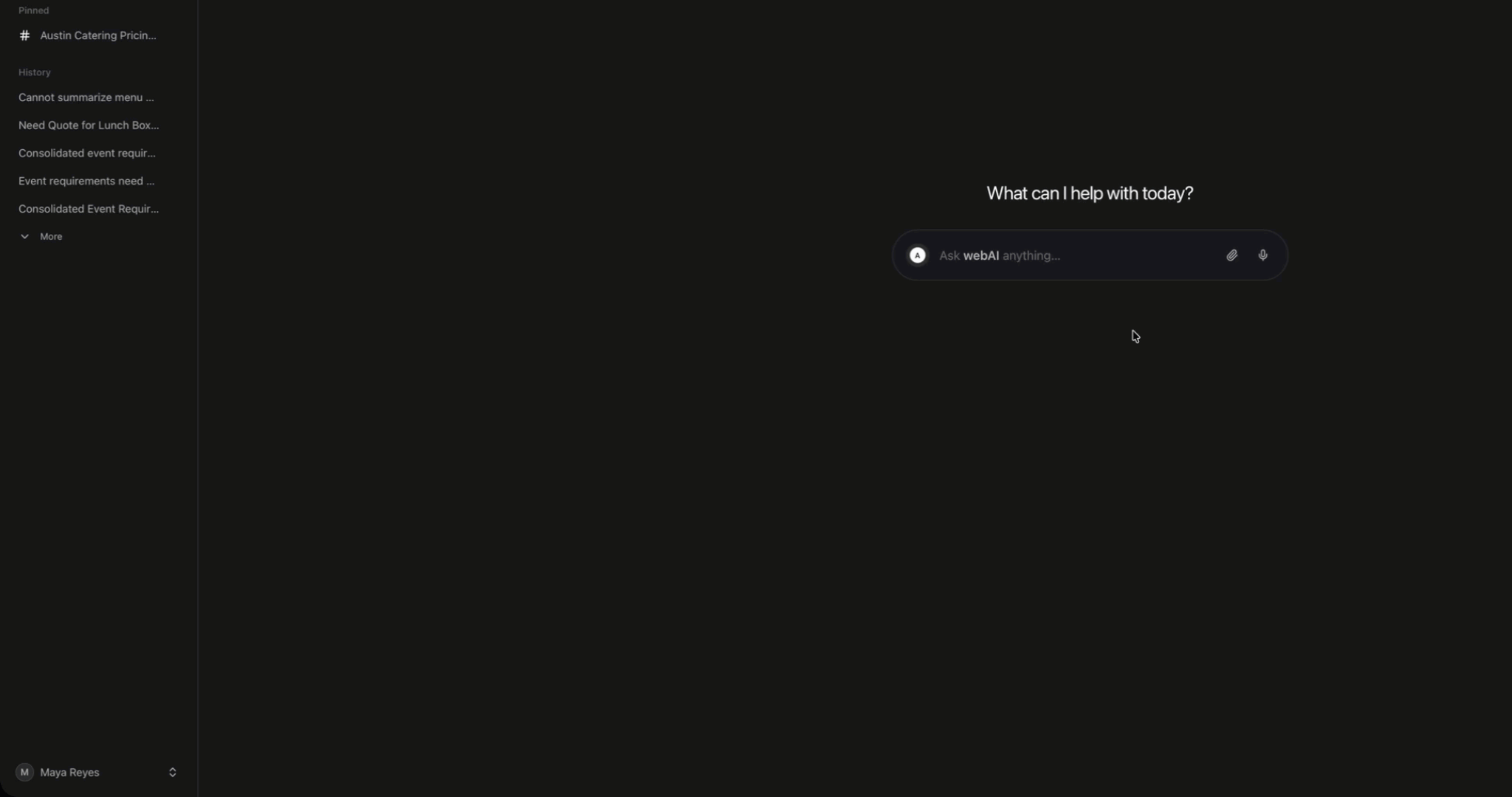 Pairing with a contact in webAI