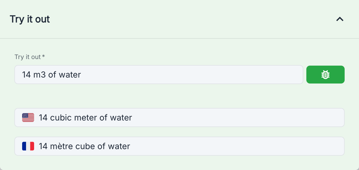 Interface de test des substitutions
