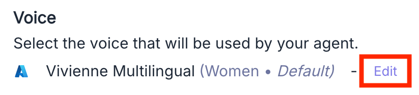 Interface d'accès au catalogue de voix