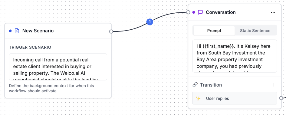 conversational node promp