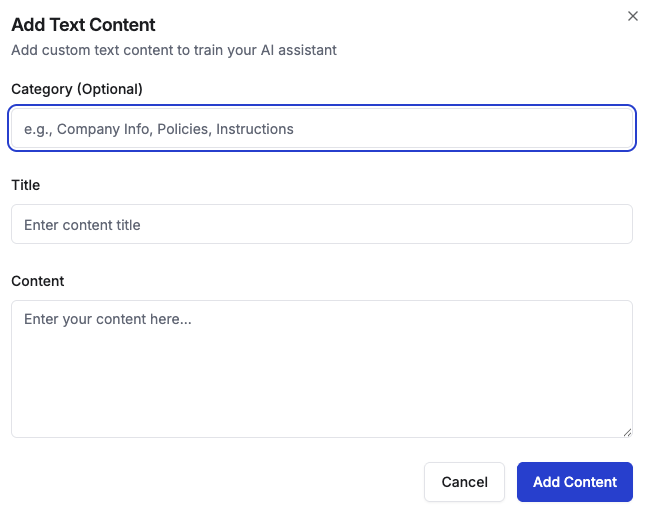 text content details