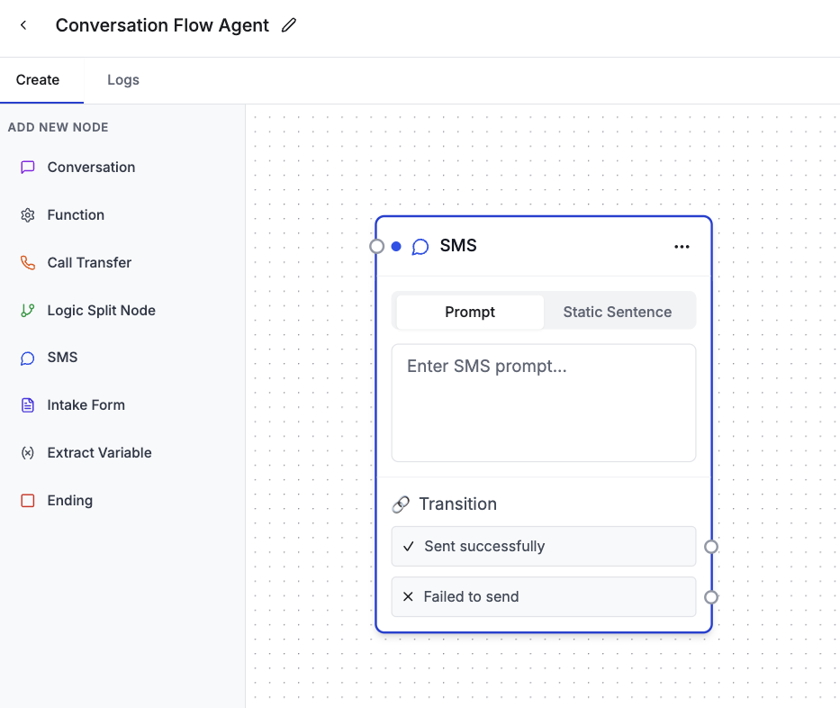 send sms workflow