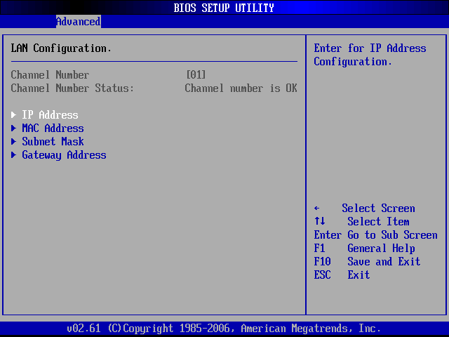 Supermicro BIOS LAN Configuration menu