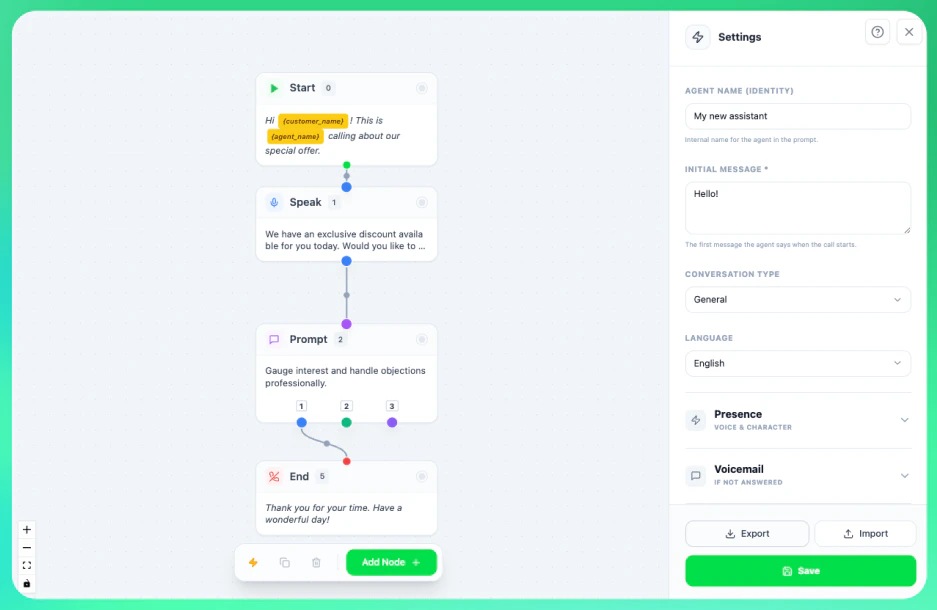 Flow Builder Interface