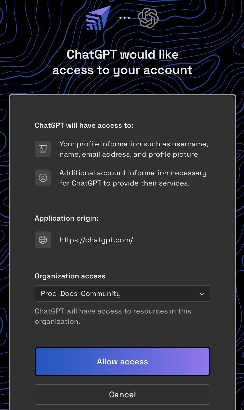 Wherobots Allow screen