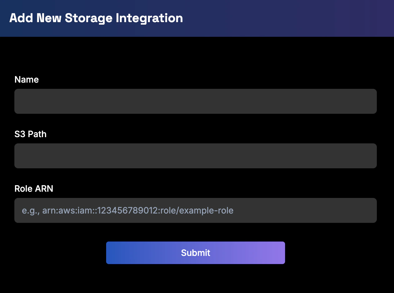 Add storage integration