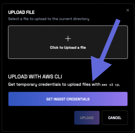 Create ingest credentials