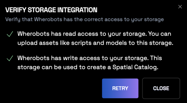 Verify public integration