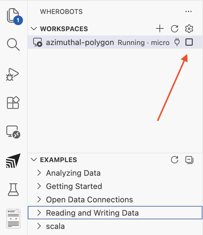 Stop (square) button icon