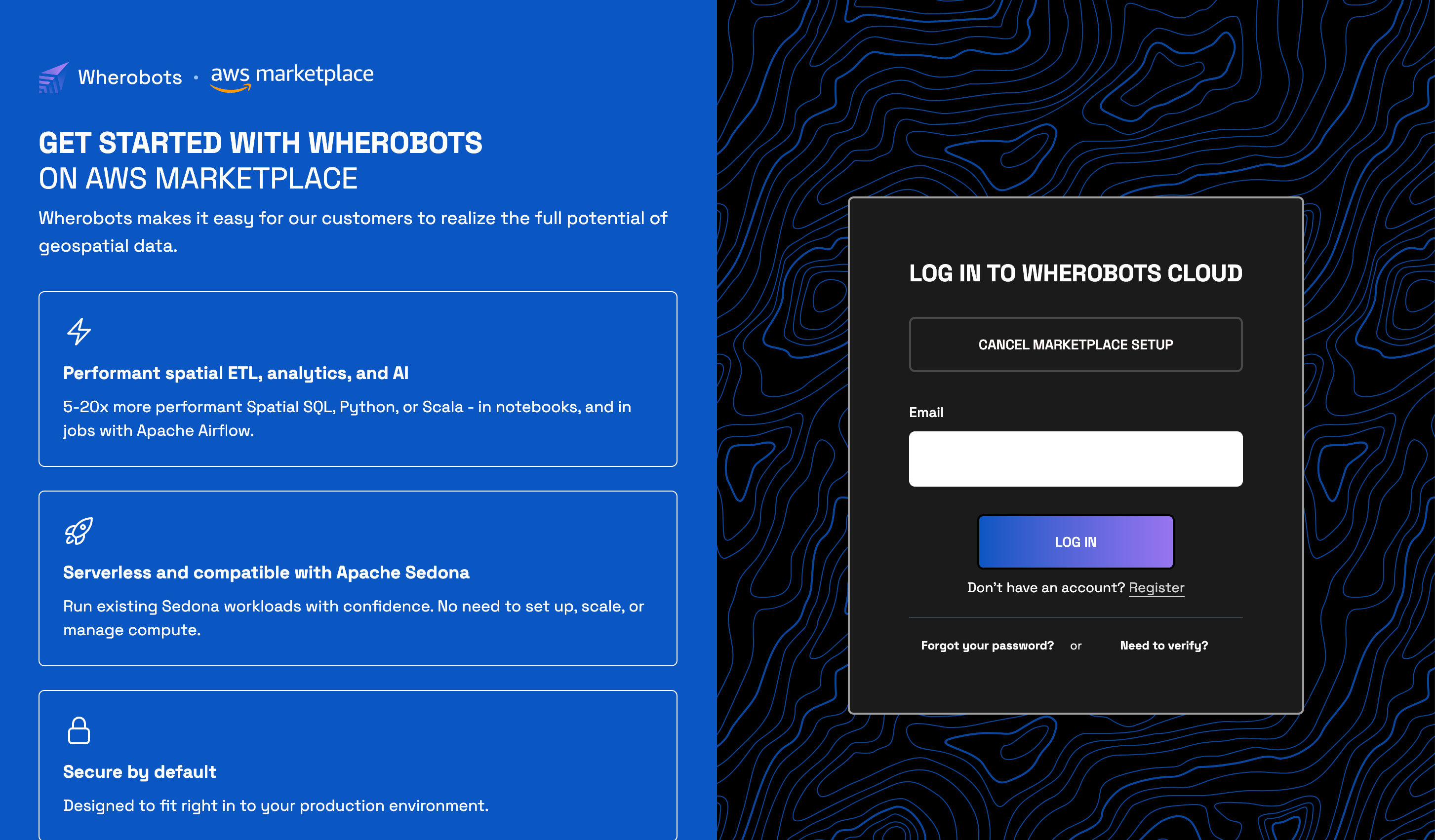 Login to Wherobots Cloud