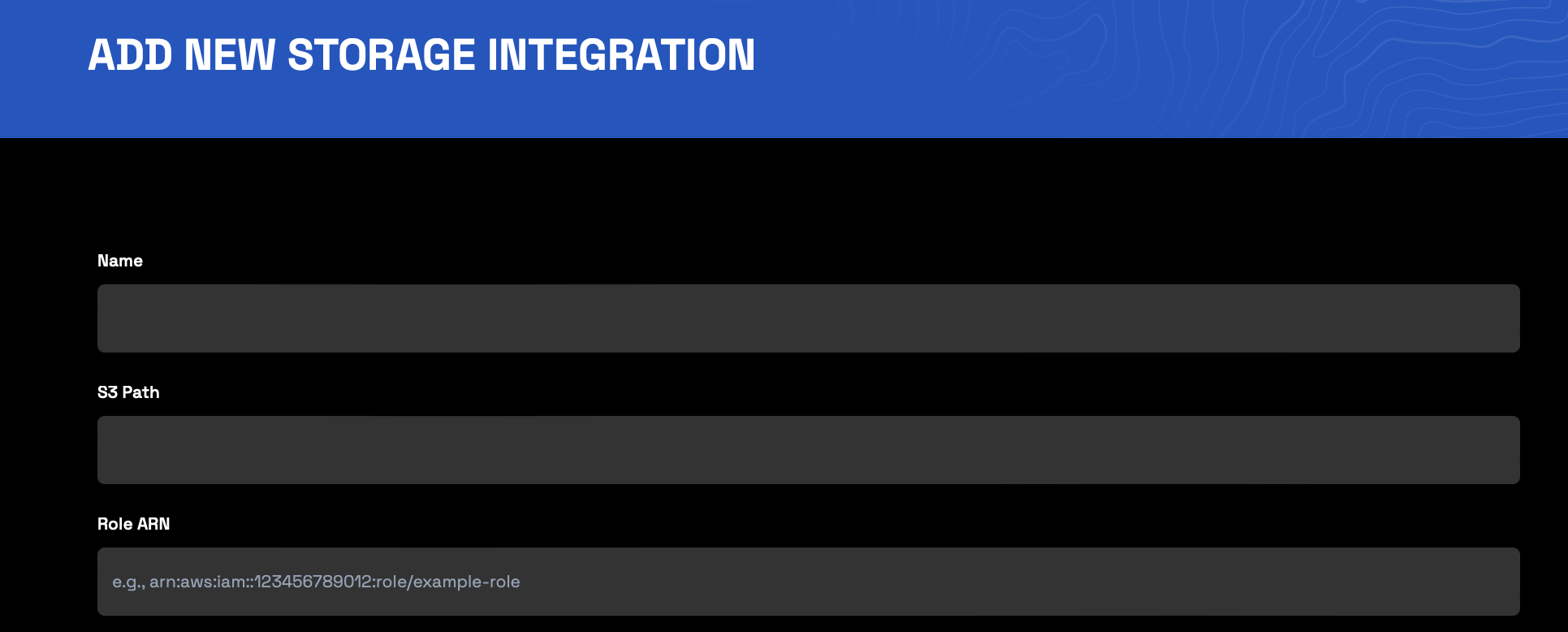 Add storage integration