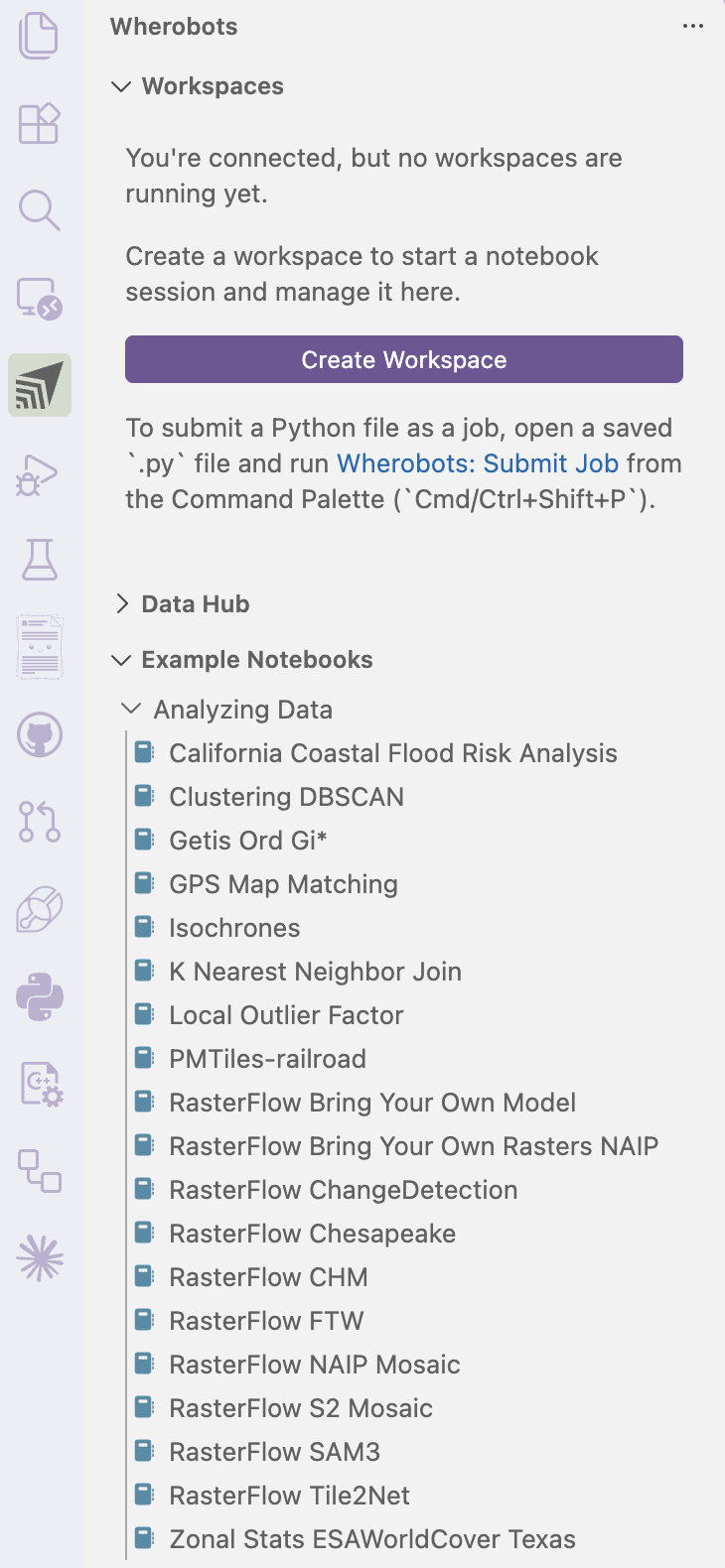 RasterFlow Notebooks in VS Code
