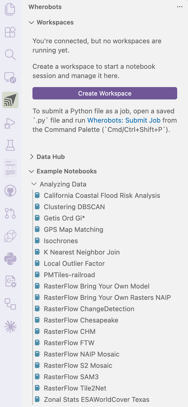 RasterFlow Notebooks in VS Code