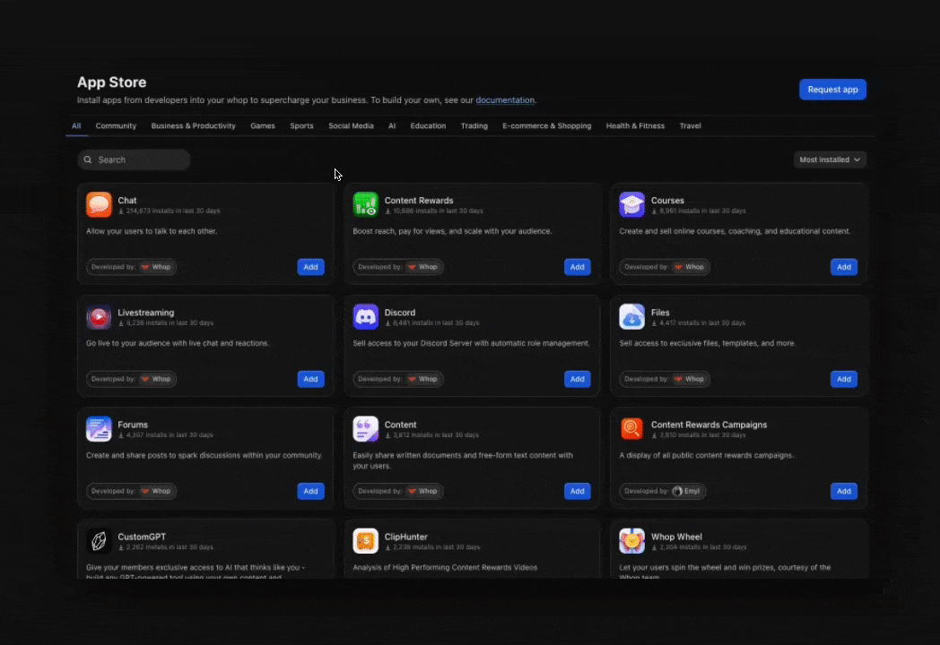 Whop App Store