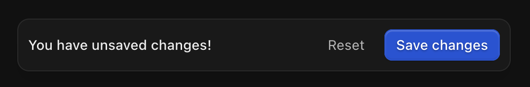 Save Permissions Settings