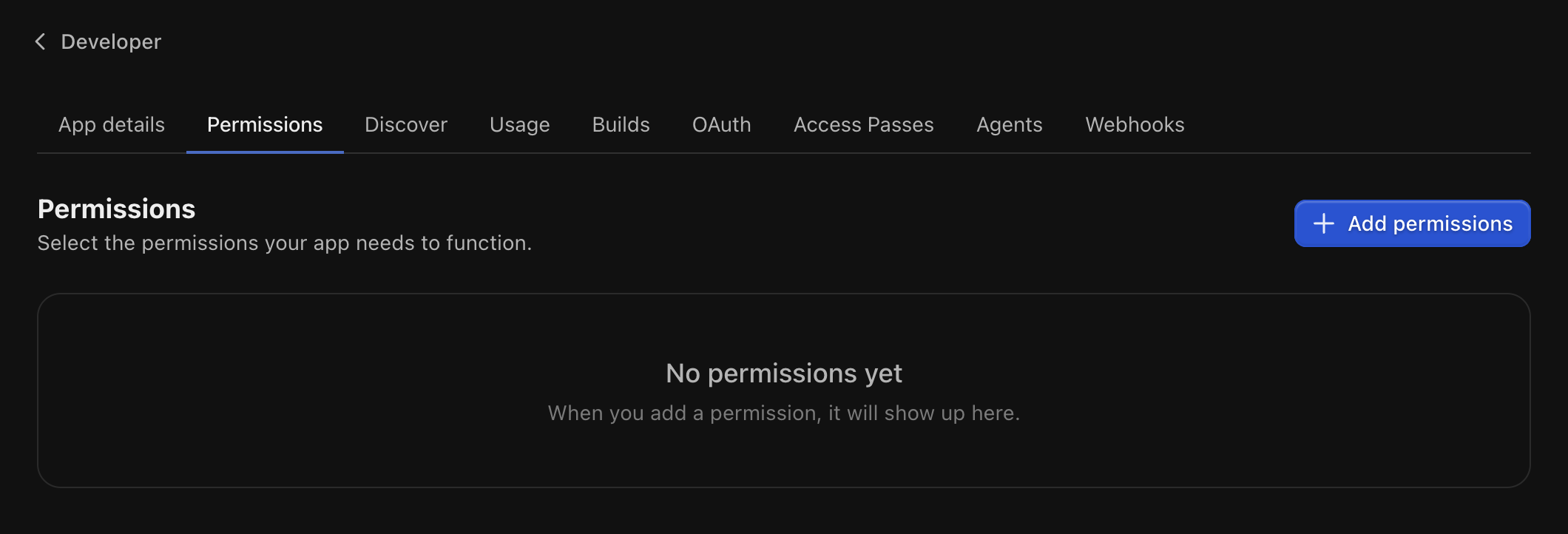 Permissions Settings