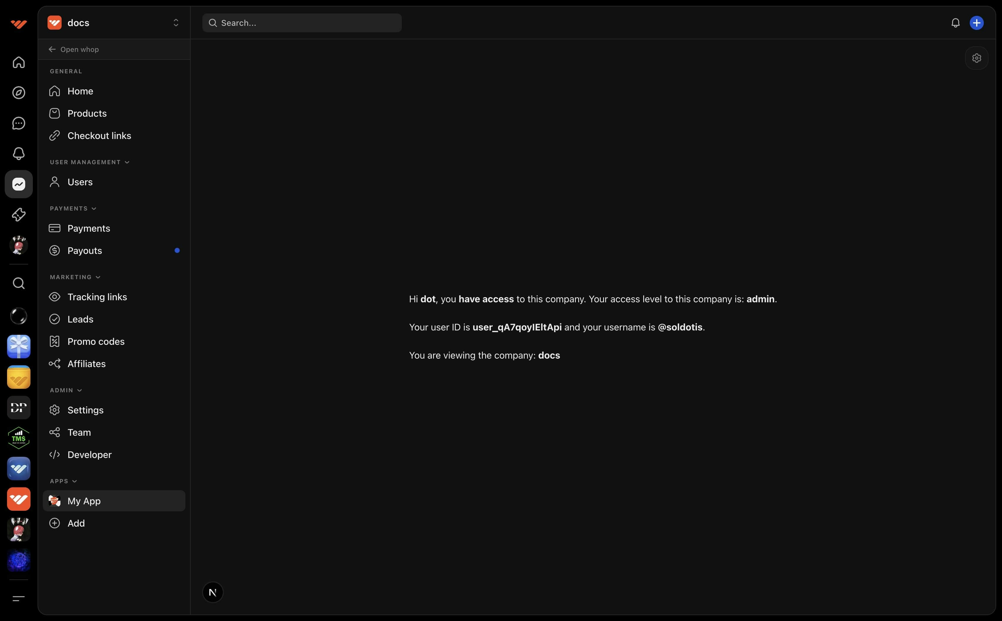 Dashboard View