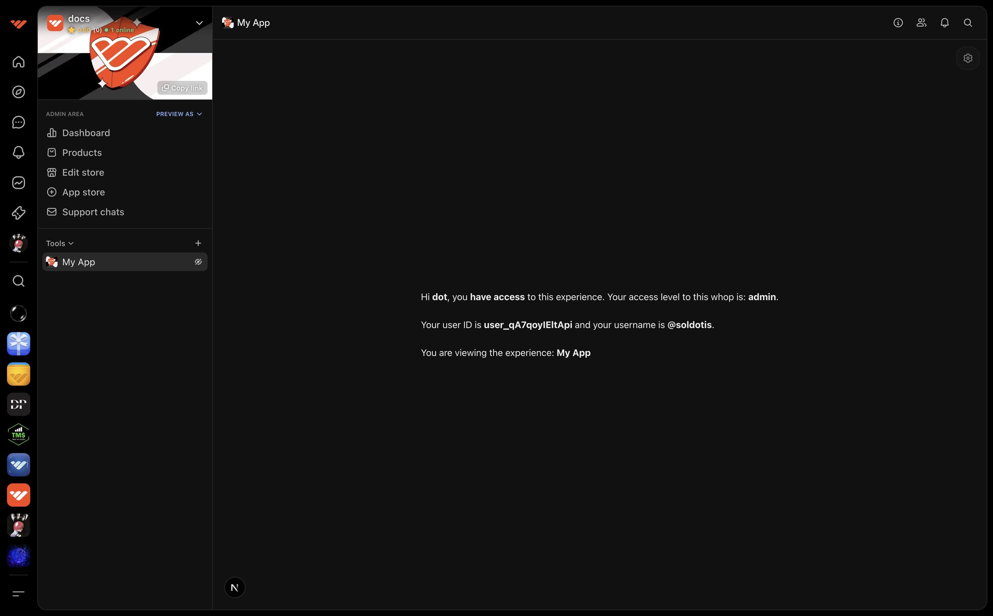 App Views - Whop Docs