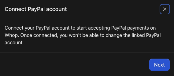 Payout methods - Whop Docs