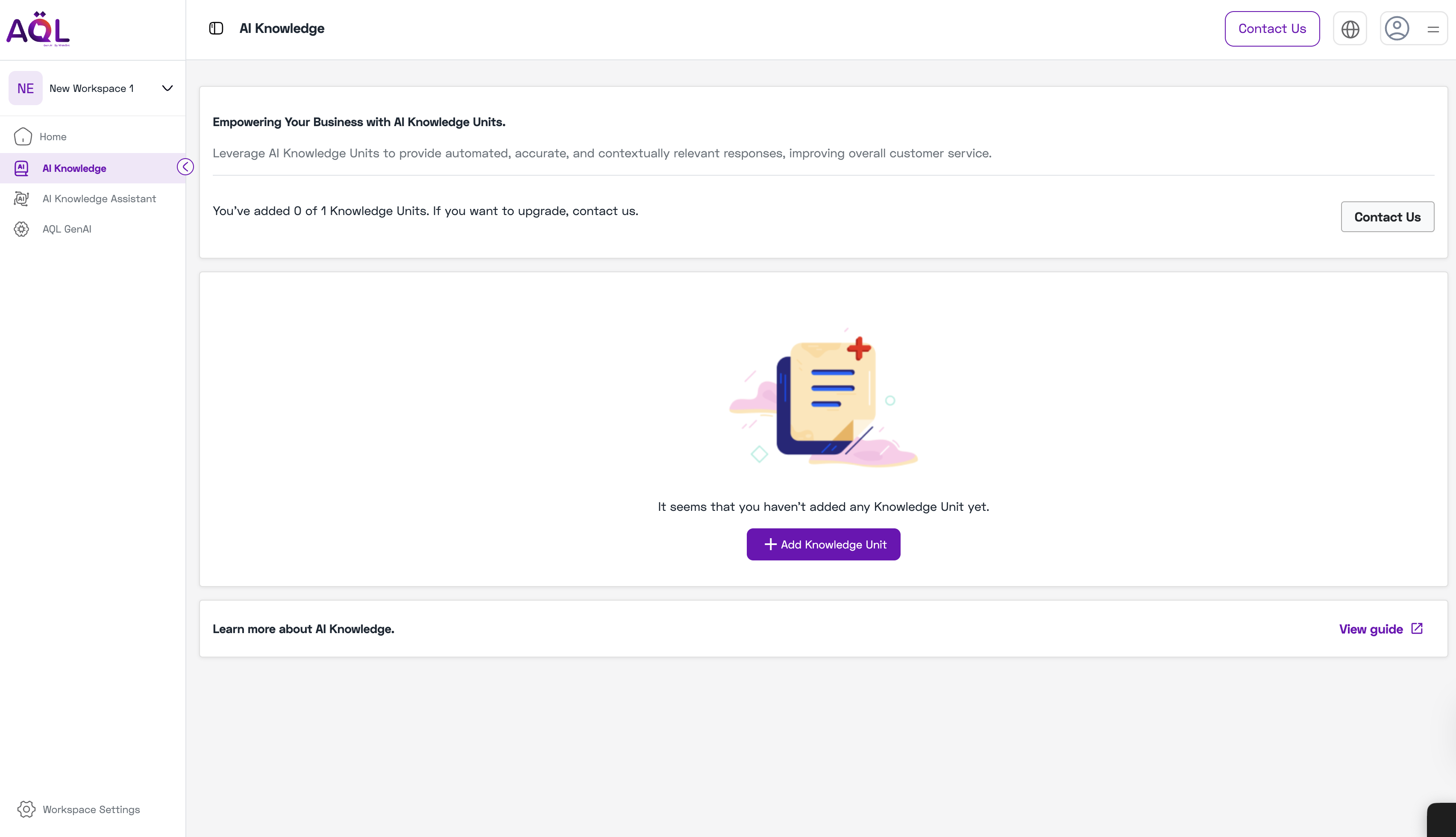 AI Knowledge Interface