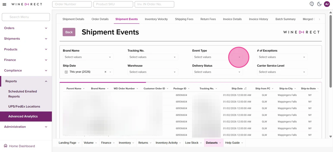 Howto Schedule Wine Direct Analytics Reports Step2
