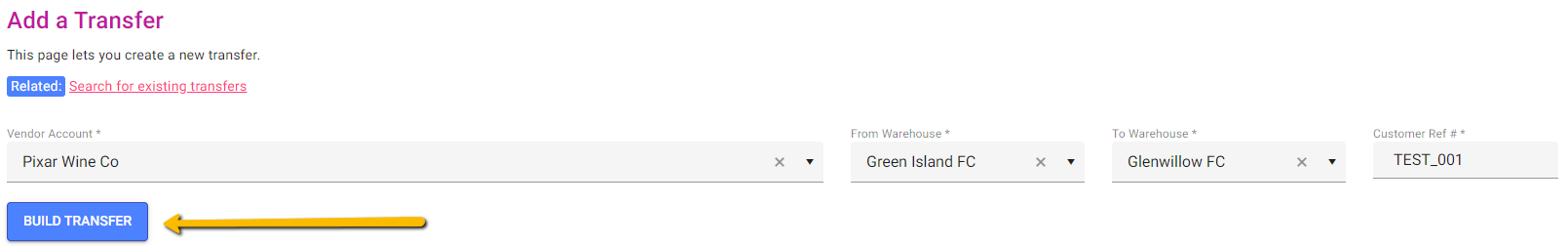 Build Transfer Interface