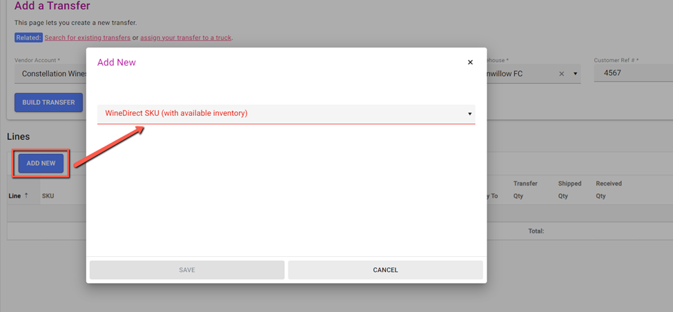 Transfer Lines Section