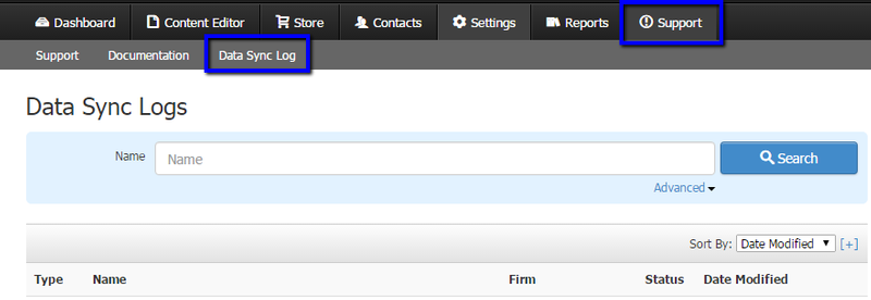 Data Sync Log Access