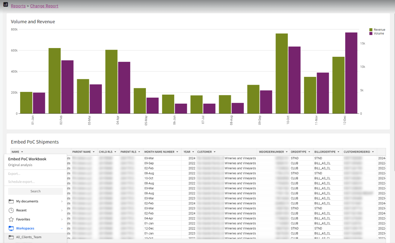 Advanced Analytics landing page with report categories