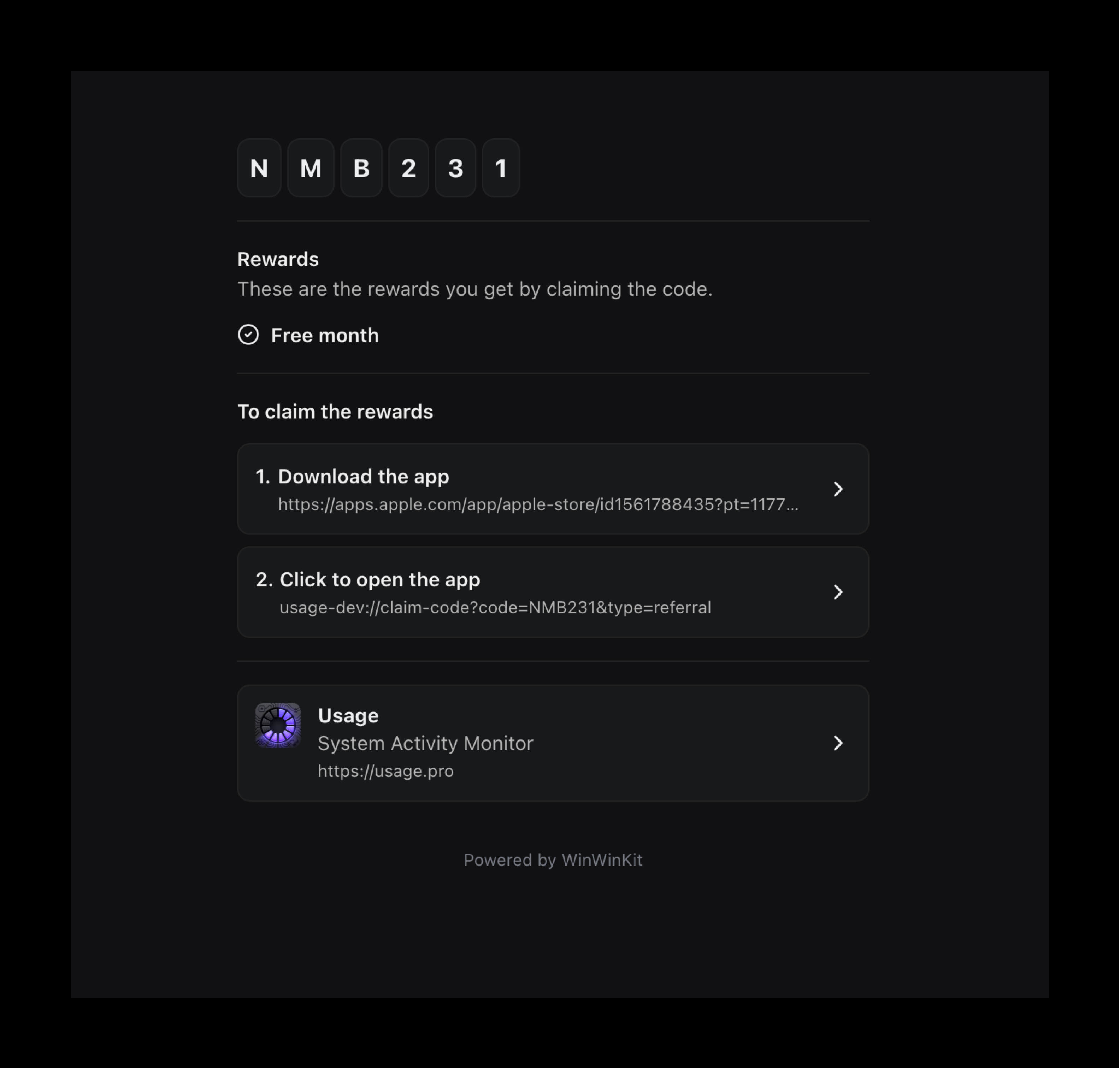 Code Link Usage