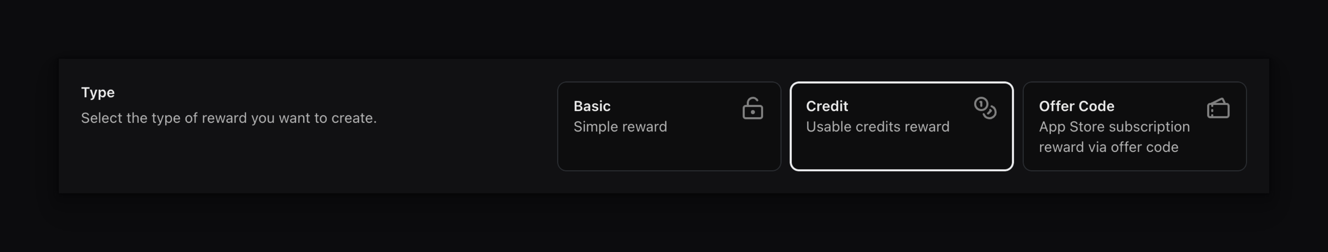 Reward Type