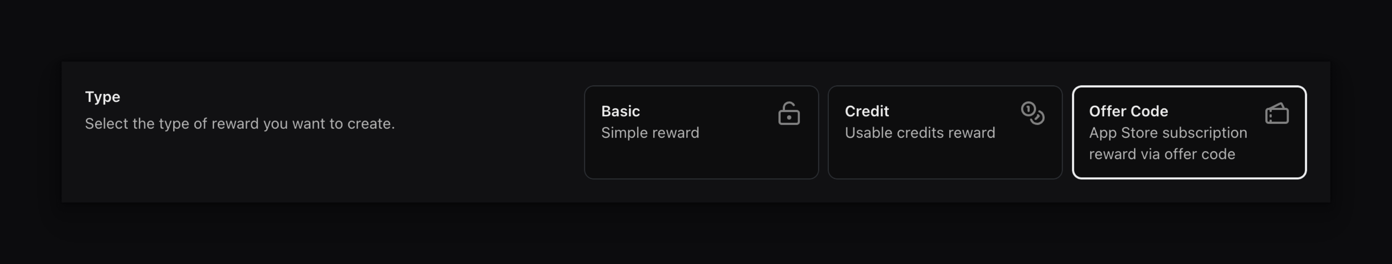 Reward Type