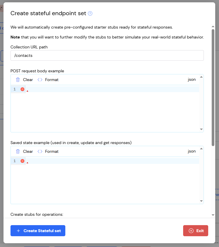 Stateful set post endpoint