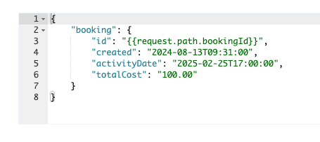 Referencing a URL path parameter in a template