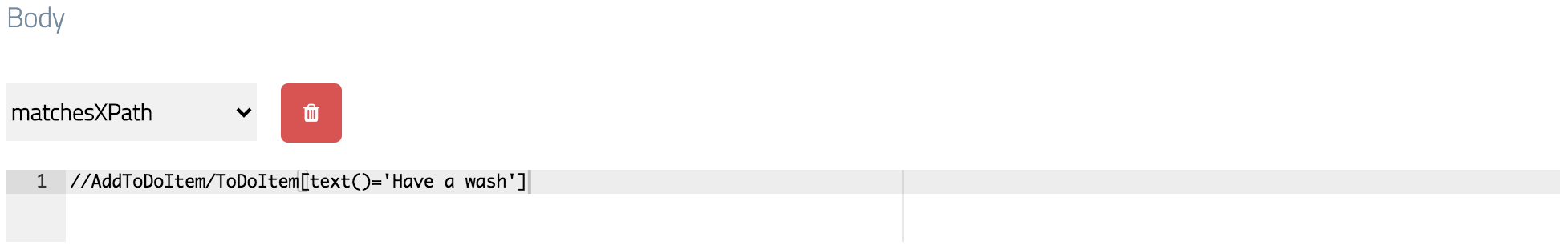Matching with XPath