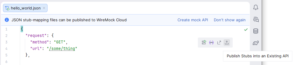 WireMock Cloud import stubs into existing mock API options