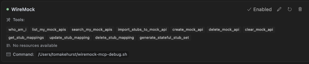Verify the MCP server is active