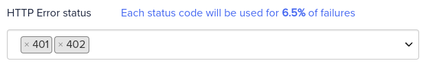 Chaos http errors