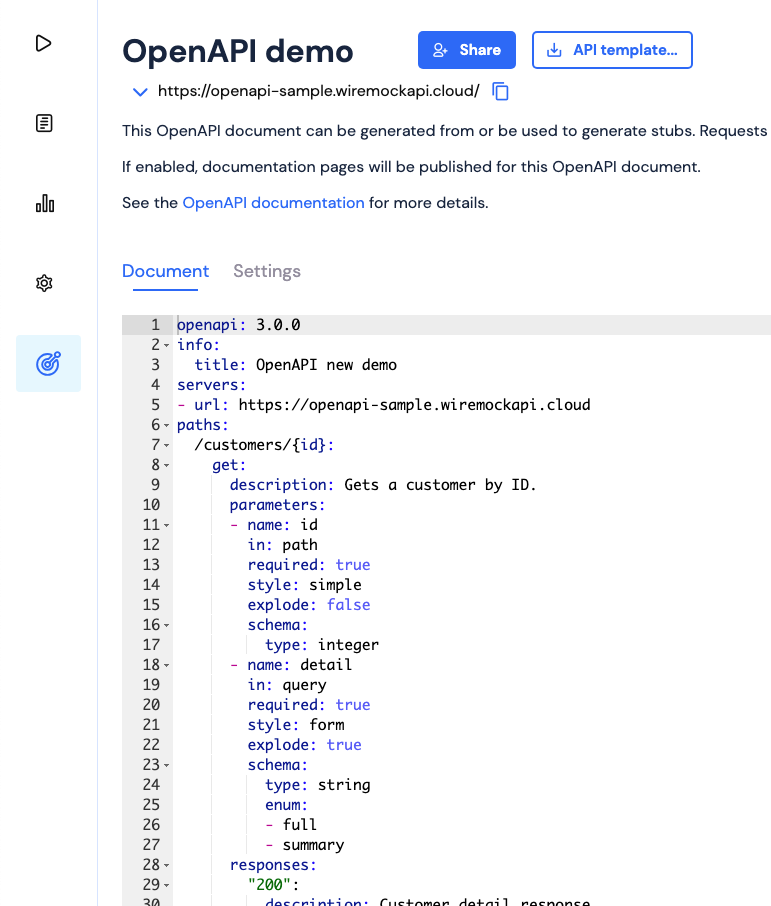 Add customer path to OpenAPI