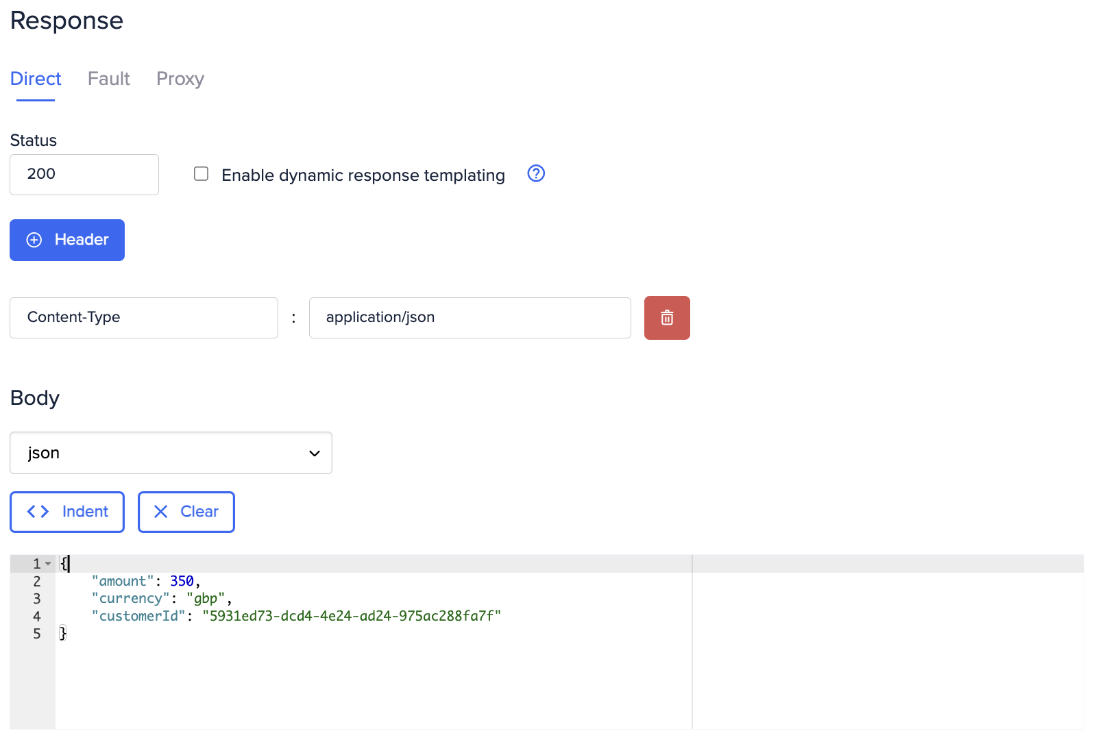 Stub response with new path template