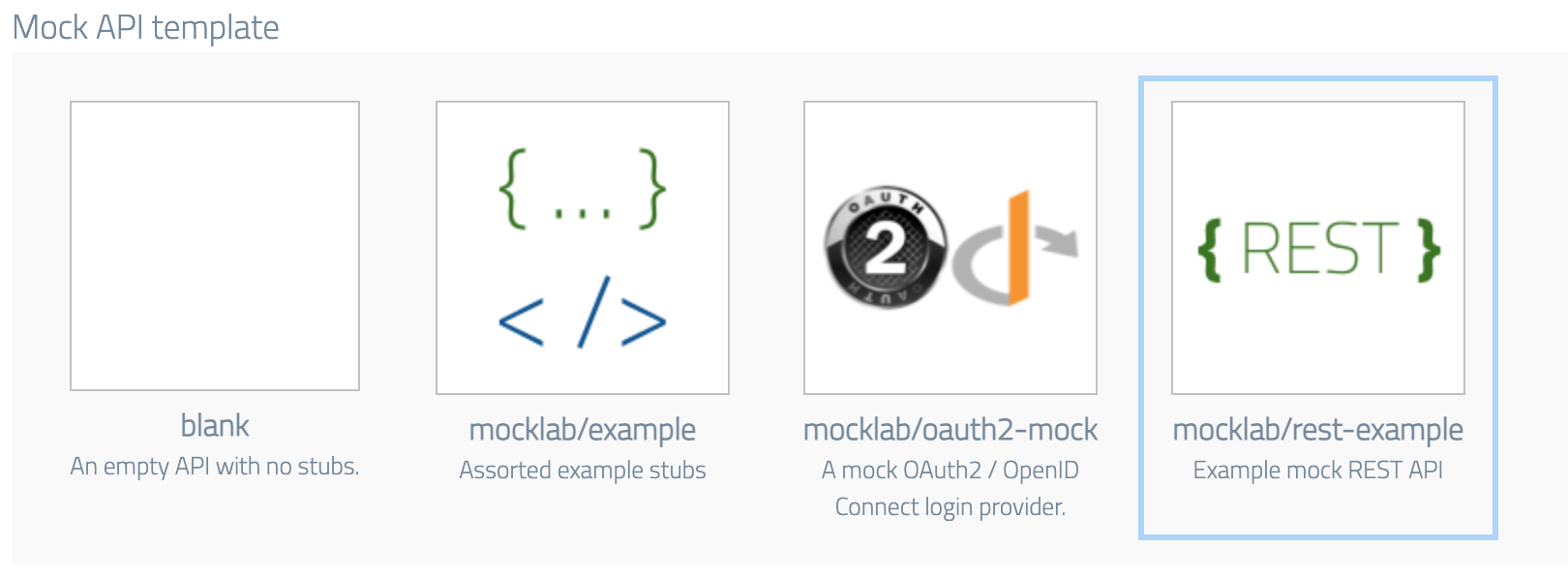 Example REST API template