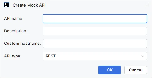 WireMock Cloud create mock API dialog